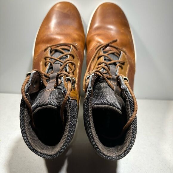 Timberland Mens ReBOLT  Size 11,5 Brown  Leather Ankle Boots Defender Mid Hiker - Picture 6 of 8